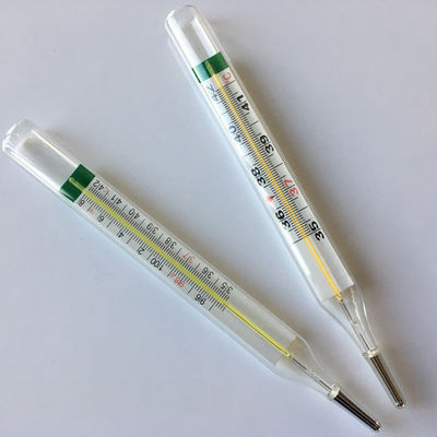 Thermomètre liquide en verre sans mercure de précision de l'aisselle médicale FN-W