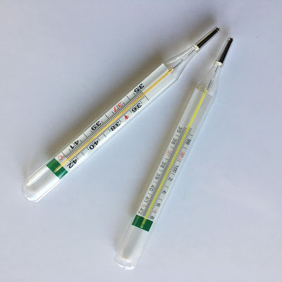 Thermomètre liquide en verre sans mercure de précision de l'aisselle médicale FN-W