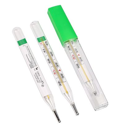 Prise en charge personnalisée du double thermomètre en verre sans mercure au gallium
