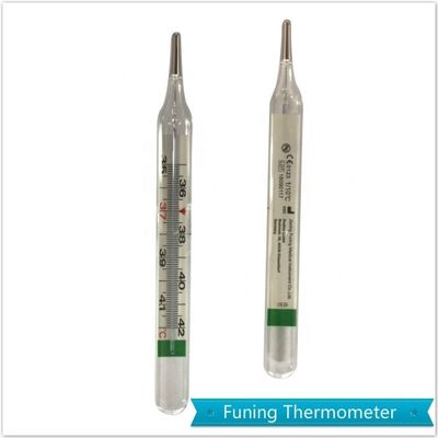 Thermomètre oral sans mercure en verre support personnalisé avec certification CE