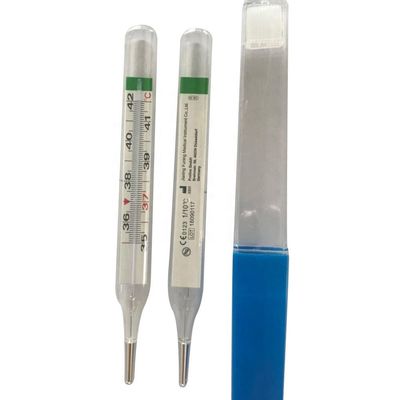Thermomètre oral sans mercure en verre support personnalisé avec certification CE