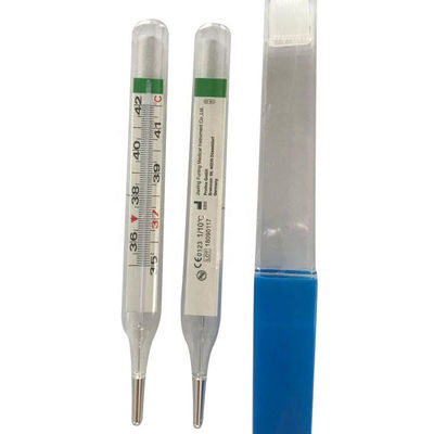 Thermomètre à échelle sans mercure en verre clinique pour les axillaires du rectum oral