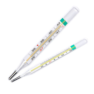 Thermomètre à échelle sans mercure en verre clinique pour les axillaires du rectum oral