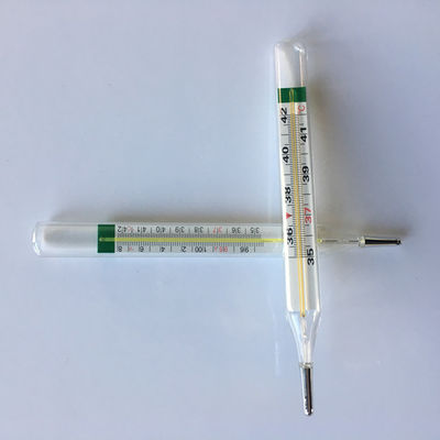 Appui personnalisé Pas de thermomètre clinique à tubes en verre à mercure pour les applications