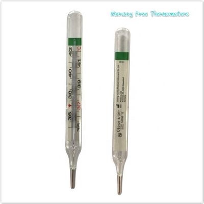 Appui personnalisé Pas de thermomètre clinique à tubes en verre à mercure pour les applications