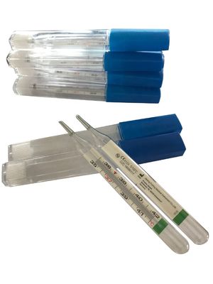 Appui personnalisé Pas de thermomètre clinique à tubes en verre à mercure pour les applications