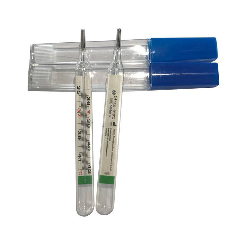 Thermomètre à échelle sans mercure en verre clinique pour les axillaires du rectum oral